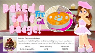 HOW TO GET THE BAKED A CAKE AT THE BAKERY BADGE || Royale High