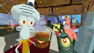 [360° VR] Panoramic Perspective ~ Squidward's Daily Life at the Krusty Krab