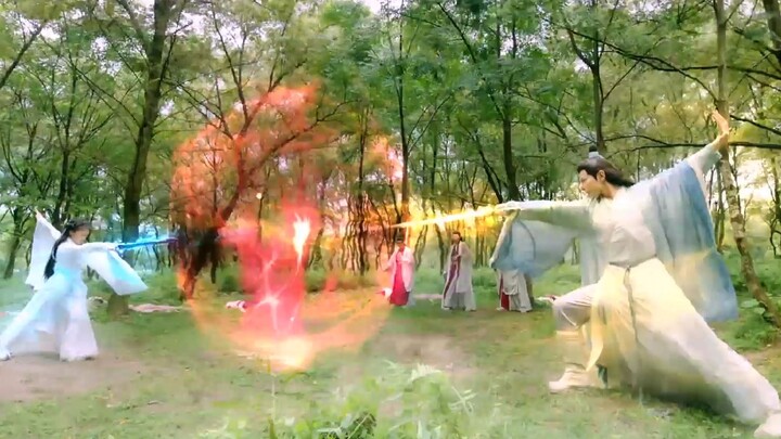 Ini sepertinya merupakan puncak dari "dua pedang bersatu" dalam drama xianxia beberapa tahun terakhi