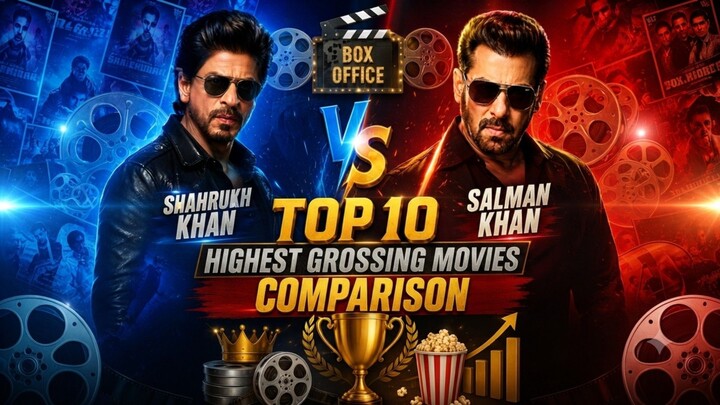 Shah Rukh Khan Versus Salman Khan. Top 10 Highest Grossing Movies Comparison