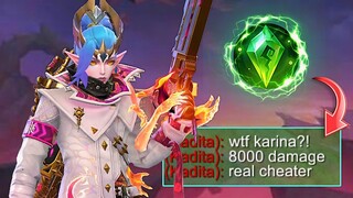 NEW KARINA 1 HIT BUILD TUTORIAL!!🔥 - Mobile Legends