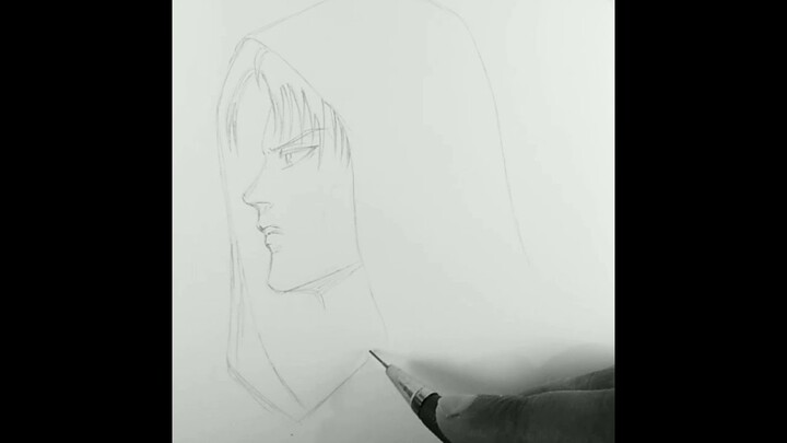 Drawing levi ackerman #aot #leviackerman #shorts #titans #shonen #mangaart #manga #animeart #otaku