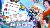 New event Creator Game MLBB tournament get free nana or claude summer skin in Mobile Legends