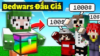 Minecraft Bedwars Chế Độ Đấu Giá Vật Phẩm Siêu Vip *KHANGG Troll Noob Team Bằng Vũ Khí Bí Ẩn ??
