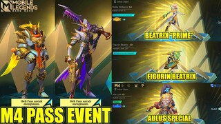 REVIEW M4 PASS EVENT & CARA MENDAPATKAN SKIN M1 ALDOUS & M2 CLINT | MOBILE LEGENDS