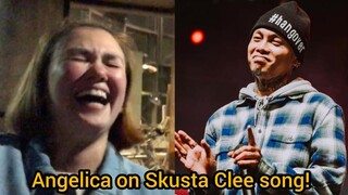 Angelica Panganiban on Skusta Clee song! Angelica Tawang tawa sa kanta na ito!