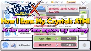 How Do I Farm My Crystals ATM? & Improving My Smelting Life Skill At The Same Time [ROX]