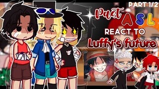 — Past ASL React to Luffy's Future 🍖👒 (+ Shanks, Garp, & Dadan ) [] One piece react [] PART 1/2
