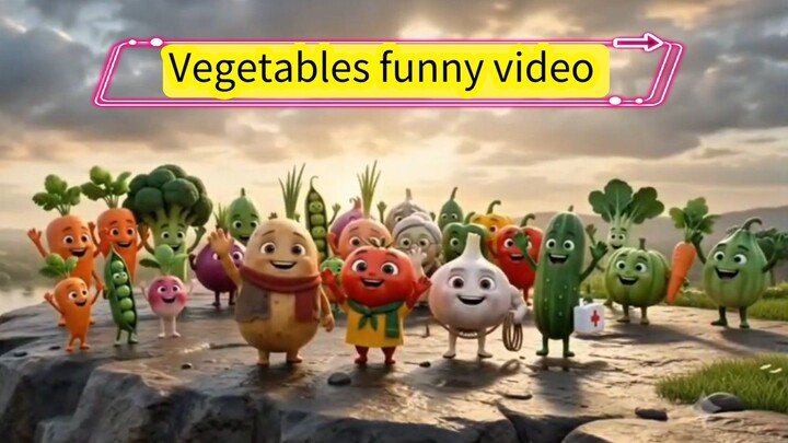 vegetables funny cartoon video #cartoon