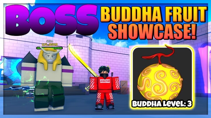 Buddha Fruit Showcase in Anime Fruit Simulator