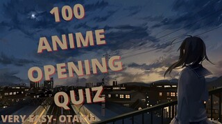 Anime Opening Quiz - 100 openings [Very Easy - Otaku]