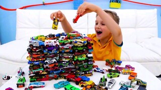 TikTok Vlad and Niki | fun with toy cars-Hot Wheels slime Challenge | 60+Views