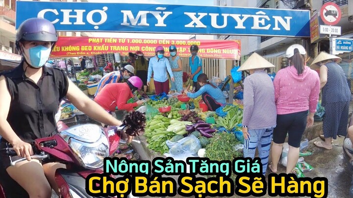Nông Sản Tăng Cao Chợ Mỹ Xuyên Long Xuyên Sạch Sẽ Hàng Hóa Sau Lệnh Giãn Cách Xã Hội