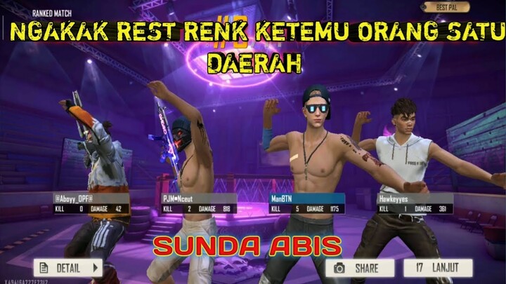 NGAKAK BANGET REST RENK SAMA ORANG SATU DAERAH RIWEH ABIS - GARENA FREE FIRE