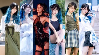 วิดีโอบล็อกภาพถ่ายของคนสูง 170 ซม./น้ำหนัก 44 กก.｜ชุดนักเรียนญี่ปุ่นแบบปีศาจ ชุดกิโมโนนักเรียน ชุดเจ