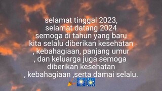 Selamat Tahun Baru 2024 semoga bisa menjadi pribadi yg lebih baik lagi di tahun esok 🥳🥳🎉🎉🎆🎆