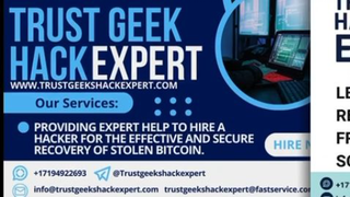 TRUST GEEK HACK EXPERT SPECIALIZES IN RECOVERING STOLEN CRYPTOCURRENCY OR BITCOIN