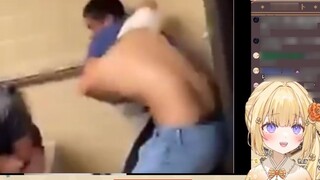 Orang-orang idiot Jepang menonton "Perkelahian di kamar mandi itu lucu sekali - hahahaha, pernahkah 