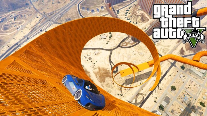 BALAPAN PALING TINGGI NGAKAK !! | GTA 5 Indonesia Funny Moments