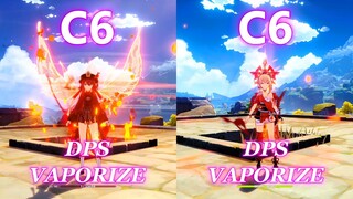 Hu tao vs Yoimiya! Best C6 Gameplay Comparison