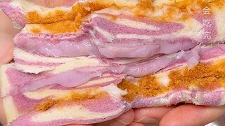 #Bánh mì sandwich khoai môn chà bông Bân Bân ăn cơm lúc nào cũng chọn không được món ngon? Hay là tầ