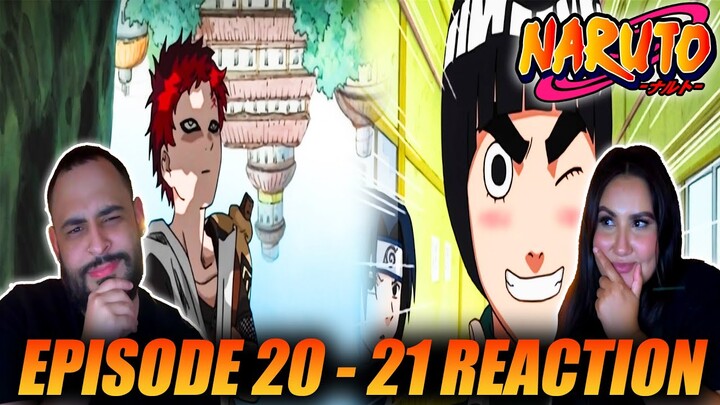 THE CHUNIN EXAM BEGINS! GAARA IS AS SKILLED AS KAKASHI! Naruto Episode 20 - 21 Couples Reaction