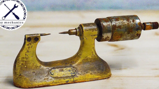 Antique Rusty Micrometer - การฟื้นฟูที่แม่นยำ