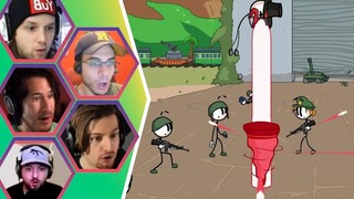 Gamers react to : Dual Tech [Henry Stickmin Completing the Mission]
