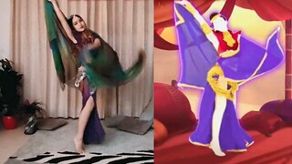 "Just Dance" Lean On - Tari perut benang! Bahkan sudut syalnya persis sama?