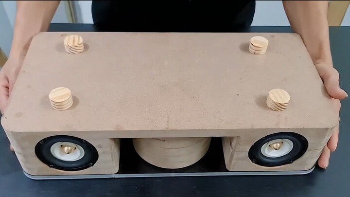 DIY Wooden MDF Subwoofer Bluetooth Speaker
