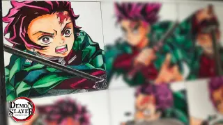 Drawing Tanjiro Kamado in Different Anime Style | Demon Slayer | diArt