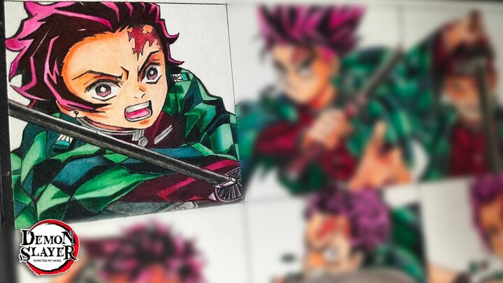 Drawing Tanjiro Kamado in Different Anime Style | Demon Slayer | diArt