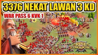 3376 NEKAT LAWAN 3 KINGDOM 3373 3374 3375 !! WAR PASS 6 KVK 1 ROK