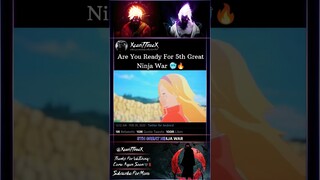 Are You Ready For 5th Great Ninja War 🥶🔥 || #shorts #anime #boruto