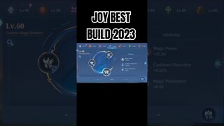 JOY BEST BUILD 2023 #shorts #mlbb