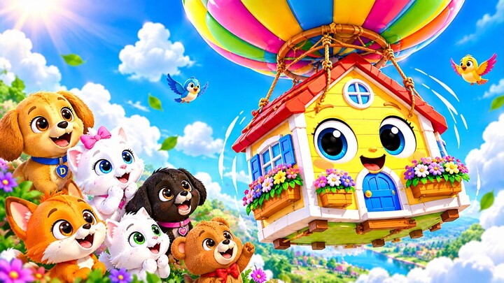 🎈🏠 O BALÃO COMEÇOU A PUXAR A CASA! 😱☁️ | MÚSICA INFANTIL DIVERTIDA | TURMINHA DO BARULHO 🎵