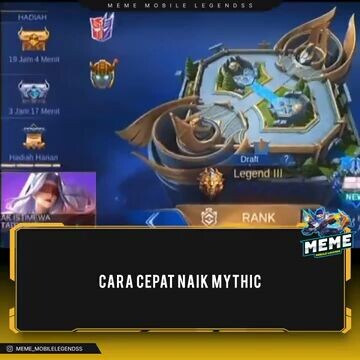 cara cepat nih buat yg mau naik rank mythic