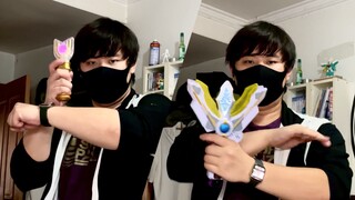 New/Old Version of Ultraman Tiga Transformation Practice