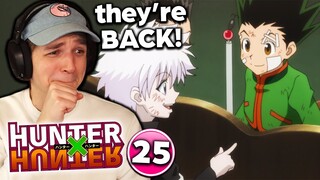 GON AND KILLUA REUNITE!! | Hunter x Hunter Episode 25 REACTION!!