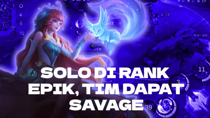 SOLO DI RANK EPIK, TIMNDAPAT SAVAGE 🤯