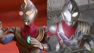 Comparison of the first transformations of Ultraman Dekai and Ultraman Dyna!