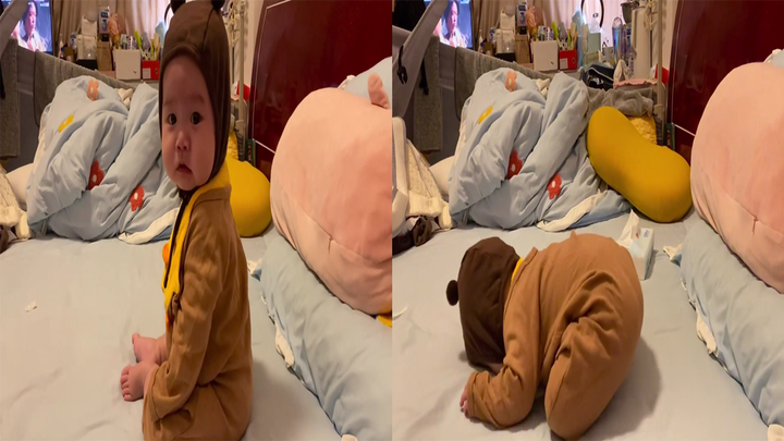 So adorable! The cute kid cooperates wholeheartedly with mom’s performance—netizens say, “The world 