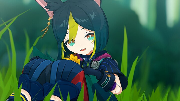 [ Genshin Impact MMD ] Bibit tumbuh dan cabang serta daun menyebar.