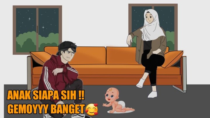 Anak siapa sih !! gemoyy banget - animasi sekolah