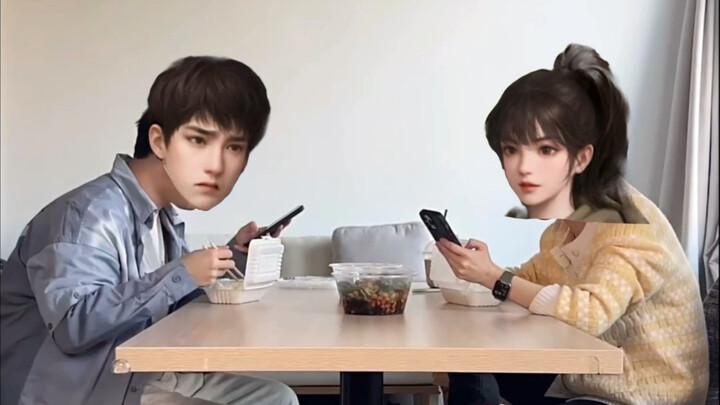 Different types of married life, but it's still a paper wedding dress.