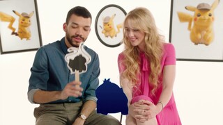 Justice Smith and Kathryn Newton guess Pokemon by their shadow