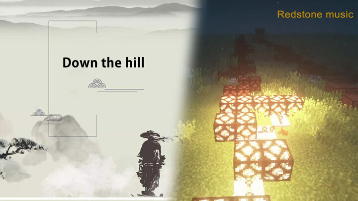 [Minecraft] Red stone music - Down the hill