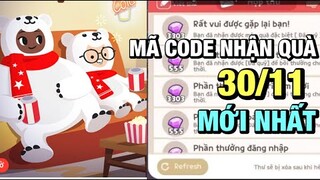 MÃ CODE COUPON NHẬN QUÀ NGÀY 30 THÁNG 11 MỚI NHẤT TRONG PLAY TOGETHER