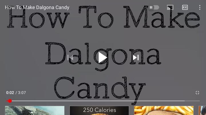 How to make dalgona candy!!!