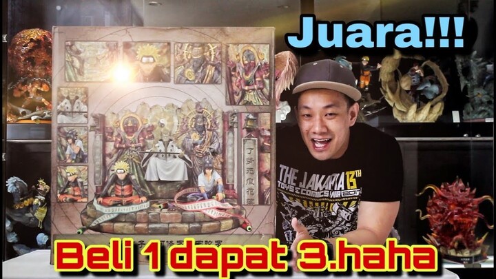 UNBOXING STATUE RESIN NARUTO, SASUKE, HAGOROMO!! BELI 1 DAPET 3!!! by JACKSDO STUDIO